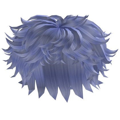 Blue Long Messy Hair Roblox item