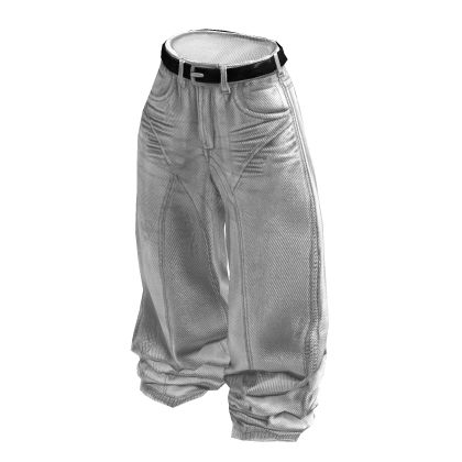 White Classic Baggy Denim