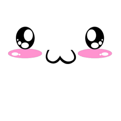 Super duper kawaii face by me! Roblox decal