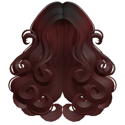 Kawaii Cloud Nine Swirls Dark Red