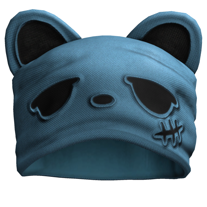 Blue Fumo Cat Beanie