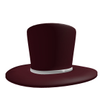 Maroon Top Hat