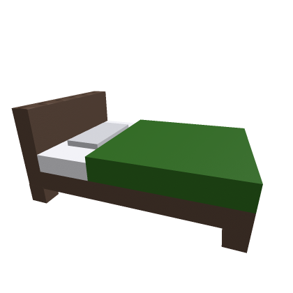 Old roblox green bed