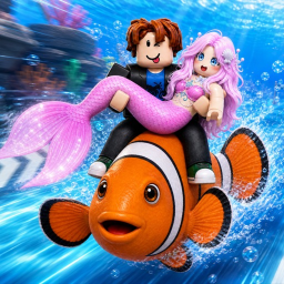 Swim with fish to save mermaid icon