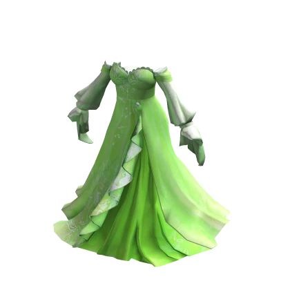 green dress roblox Pastel Evening | Item green dti no vip