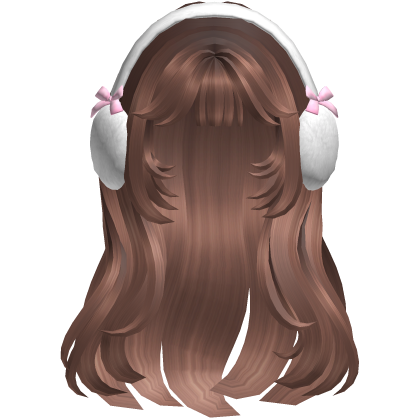 Cute Brown Hair w/ Earmuffs Roblox item