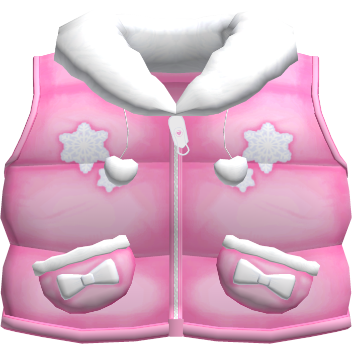 Cute Cozy Winter Puffer Vest in Pink