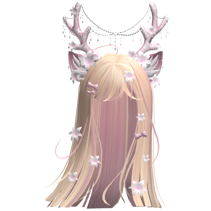 Ethereal Christmas Fairy Fawn Hair w/ Antlers