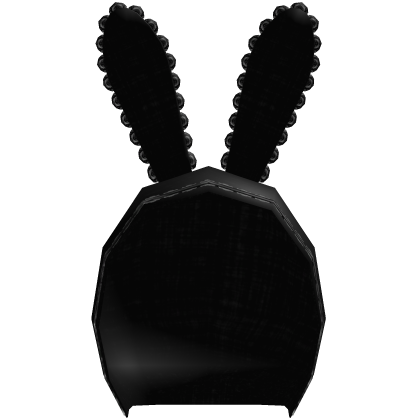 moe vkei laced bunny hood in black Roblox item