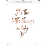 Little Things