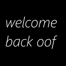 welcome back OOF sound celebration