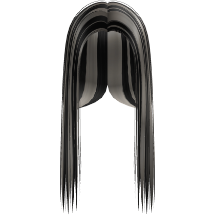 Black n Platinum Blonde Highlight Front-Swept Hair