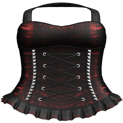 Gothic Red/Black Plaid Dress