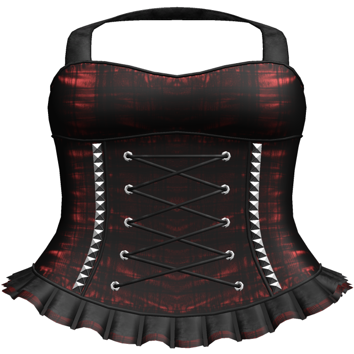 Gothic Red/Black Plaid Dress