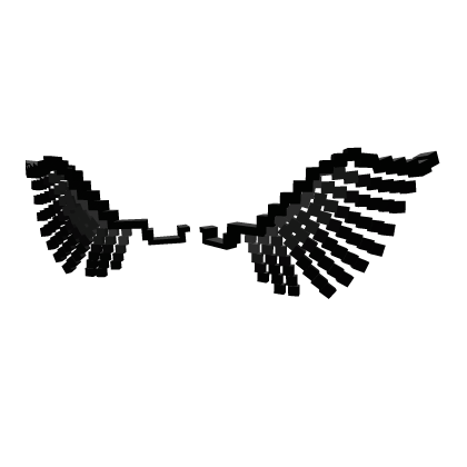 Black 8 Bit Wings Roblox NoFilter