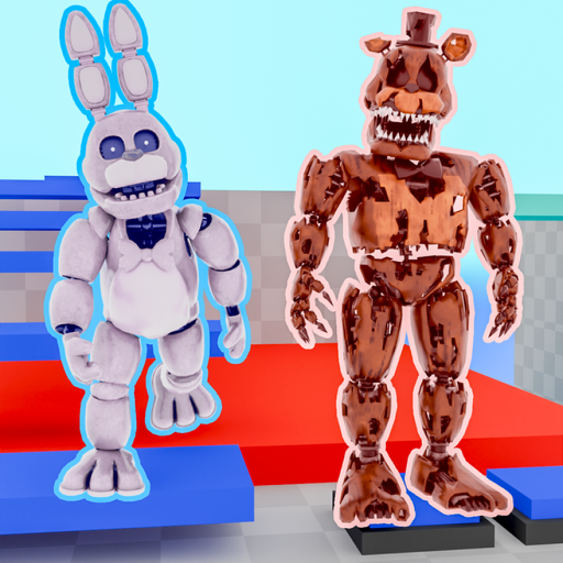 [JACKIE🐻] Teamwork FNAF Movie 1-9 Morphs (Obby)