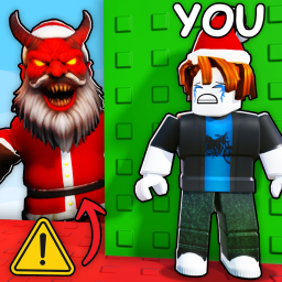 Scary Santa Slap Troll Tower 😱