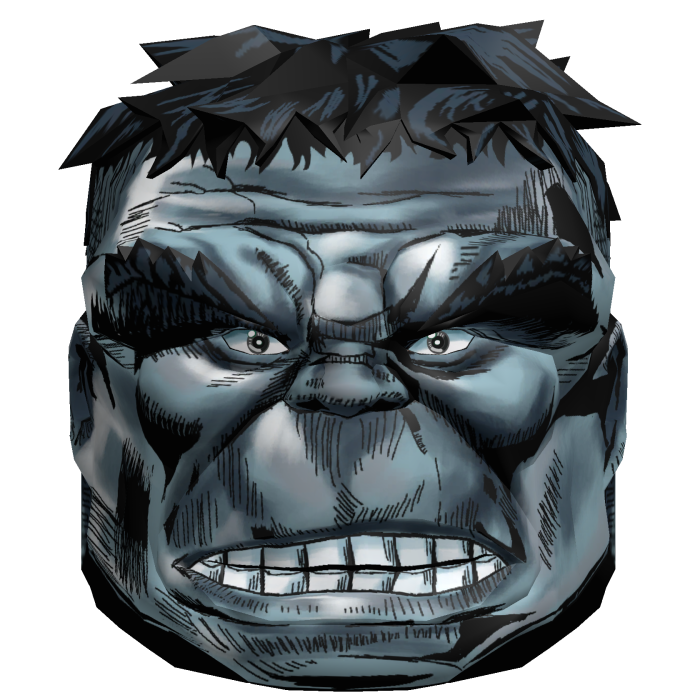 Big Grey's Eternal Comic Head