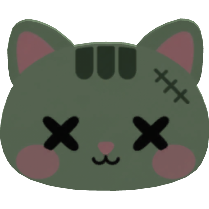 halloween zombie cat cookie