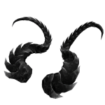 Onyx Dragonborn Horns