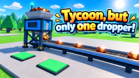 Tycoon, but one dropper Roblox game thumbnail