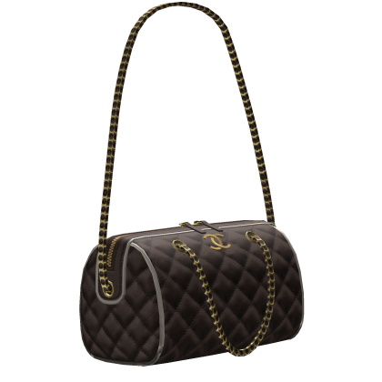Designer Espresso Gold Quilted Bowling Bag Roblox item