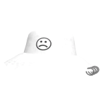 White Pierced Punk Hat