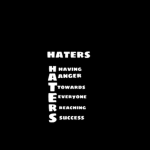 We dont like haters