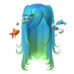  🌐 frutiger aero bubble ocean pigtails blue green