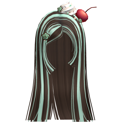 Cherry Cream Long Straight Hime Cut (Mint Choco) Roblox item