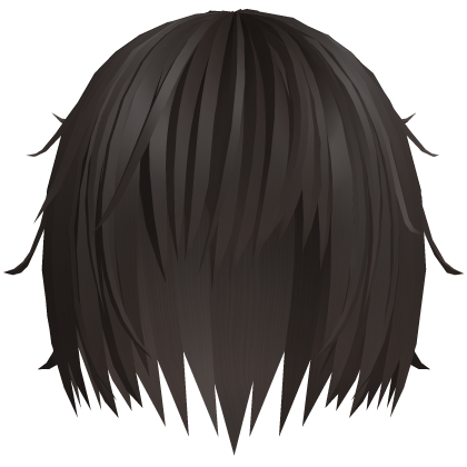 (っ- ‸ - ς)♡ emo messy tufts hair in brown v1 Roblox item