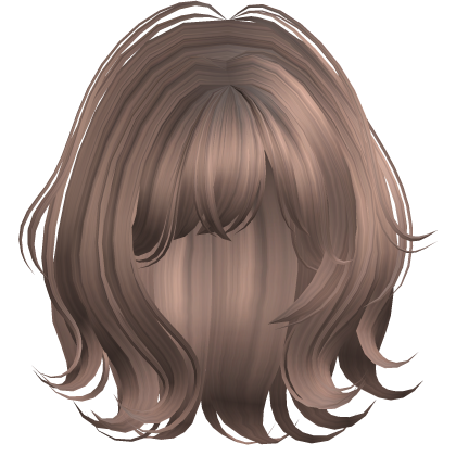 Cute Short Anime Messy Swirly Hair (Milktea) Roblox item