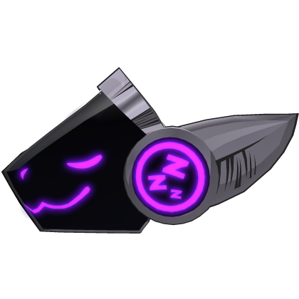 (EMISSIVE) Purple Sleepy Protogen Visor 💤