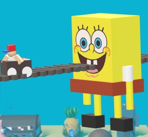 Cart Ride Into Spongebob!