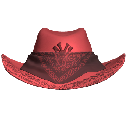 Red NYC Bandana Cowboy Hat