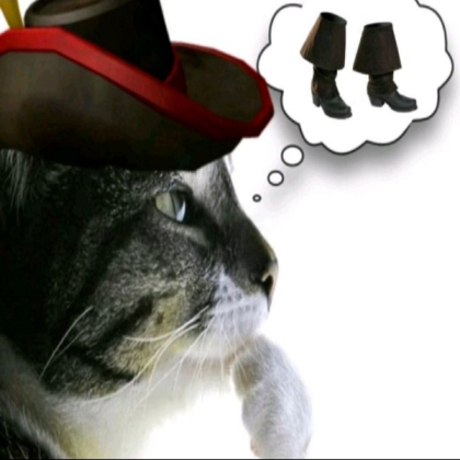 thinking cat Roblox decal