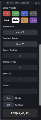 Buildyn - UI Generator v1.0 preview 2