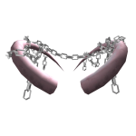 Chained Soft Pink Horns
