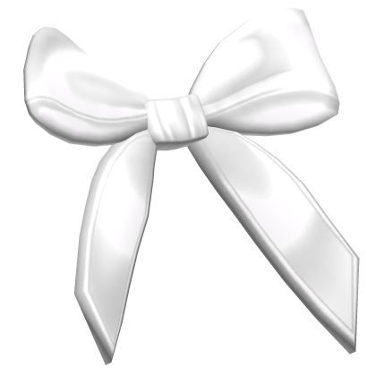 Cute Hair Ribbon In White Right