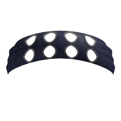 Silver Eyelet Y2k Headband (blue)