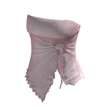 🍀Summer Drawstring Lace Tube Top (Pink)