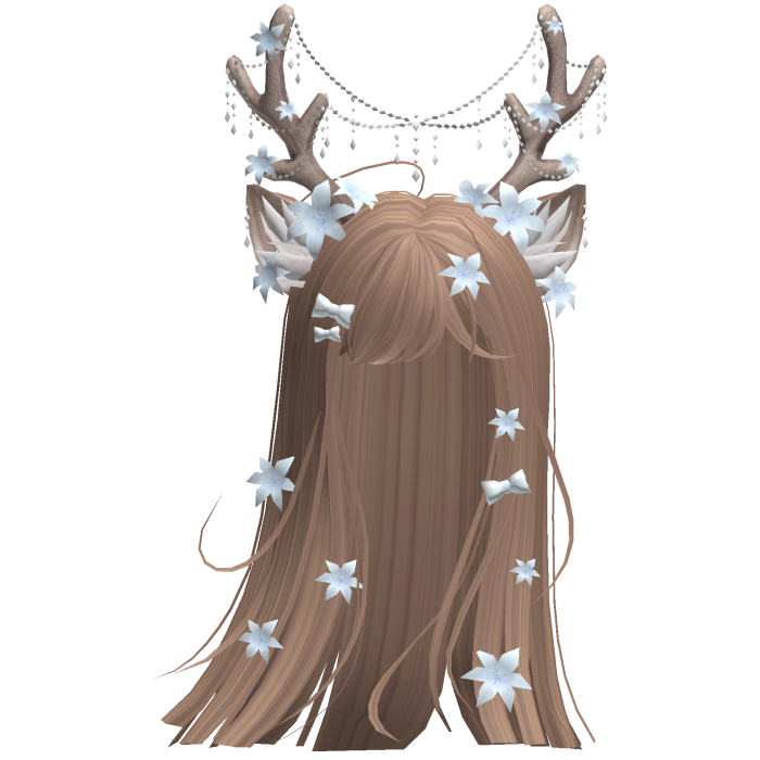 Ethereal Christmas Fairy Fawn Hair w/ Antlers