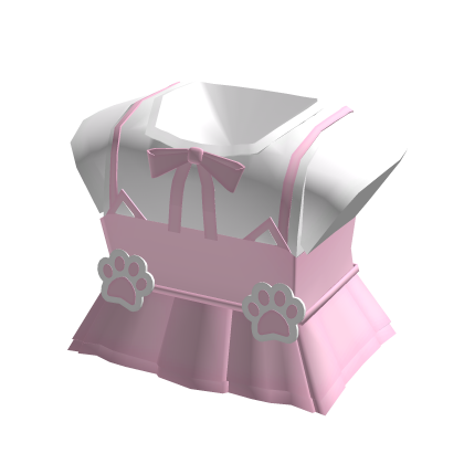 pink kitty cat paw skirt overalls thumbnail