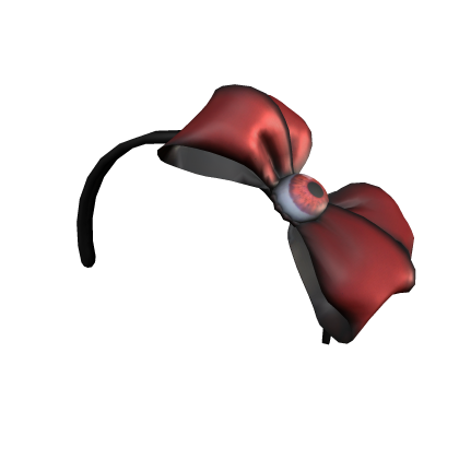 Halloween Eye Bow Headband Red