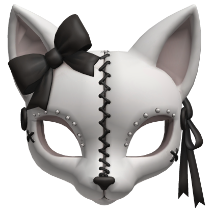 sweet little goth kitten mask