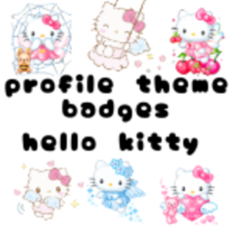 profile theme badges hello kitty