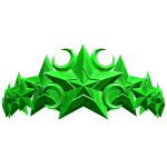 Green Stellar Star Crown
