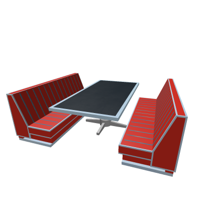 Diner Booth and Table set