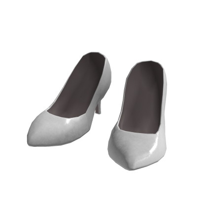 BB White Stiletto High Heels Roblox NoFilter