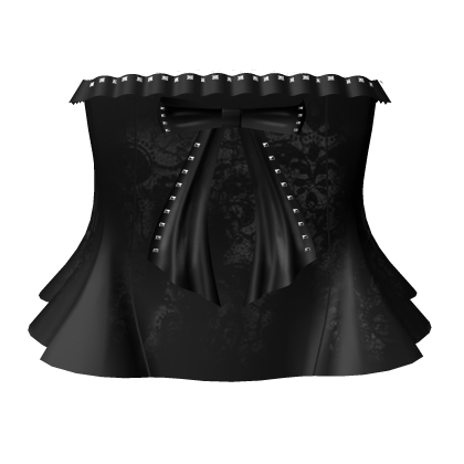 Black Gothic Lolita Lace Bow Dress